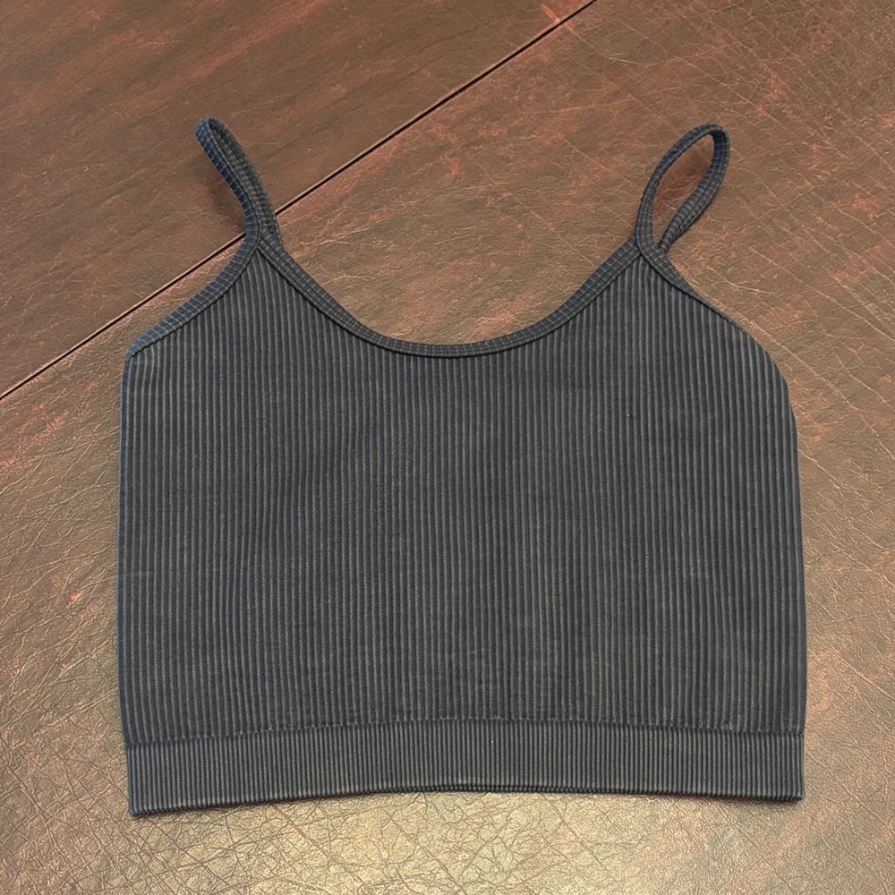 KATIEJ NYC Black Cropped Tank Top